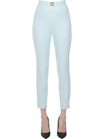 Elisabetta Franchi Pantaloni a sigaretta in crepè