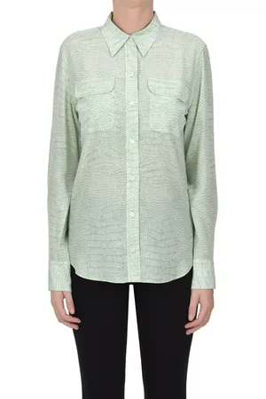 Equipment Camicia in seta stampa rettile