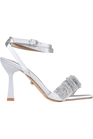 Twenty Fourhaitch Sandali in raso con strass