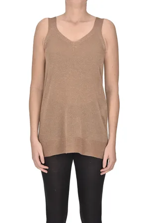 D.EXTERIOR Top in maglia lamè