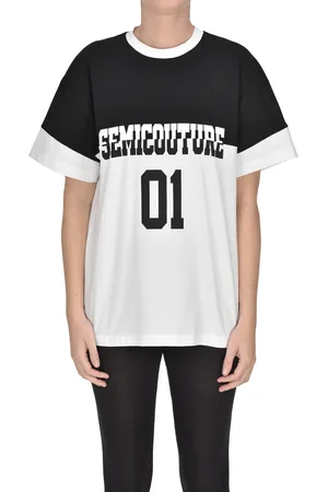 SEMICOUTURE T-shirt varsity stampa logo