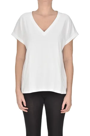 Majestic T-shirt con scollatura a V