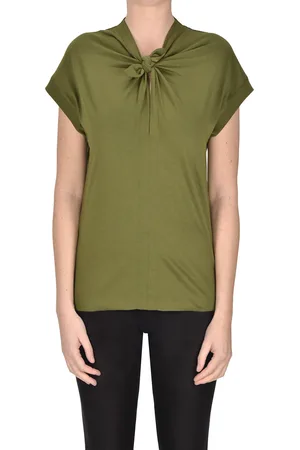 Nº21 T-shirt con nodo frontale