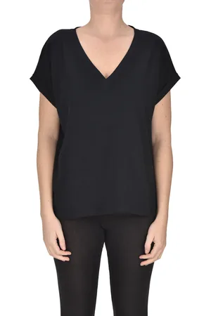 Majestic T-shirt con scollatura a V