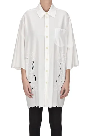 PDR PHISIQUE DU ROLE Abito maxi camicia in cotone