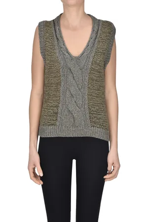 D.EXTERIOR Gilet in maglia lavorata