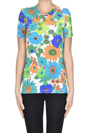 caliban T-shirt Skin Like stampa floreale