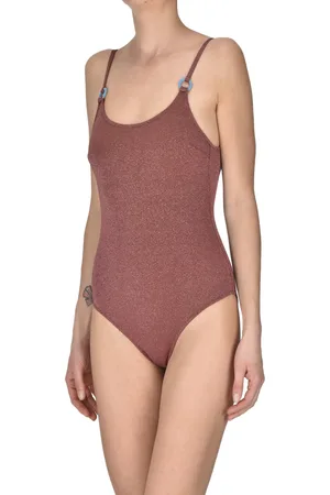 Bikini mima Costume intero in tessuto lamè
