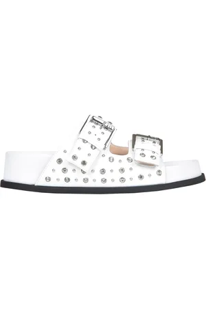 Nº21 Ciabatte fussbett in pelle con strass