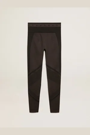 Golden Goose Leggins A Mezza Cucitura Da Donna Di Colore Nero