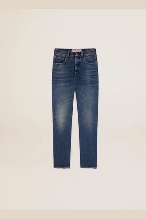 Golden Goose Jeans Cropped Flare Da Donna Dal Lavaggio Medio