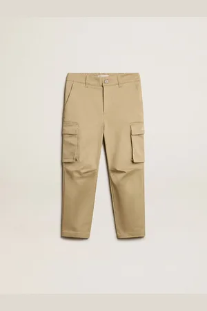Golden Goose Pantalone Cargo Color Sabbia Da Bambino