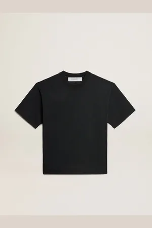 Golden Goose T-shirt Di Colore Nero Lavato Con Logo Reverse Sul Retro - Jersey Capsule