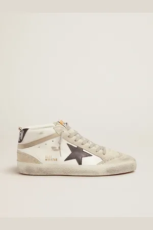 Golden Goose Mid Star Uomo Bianche Con Stella Nera