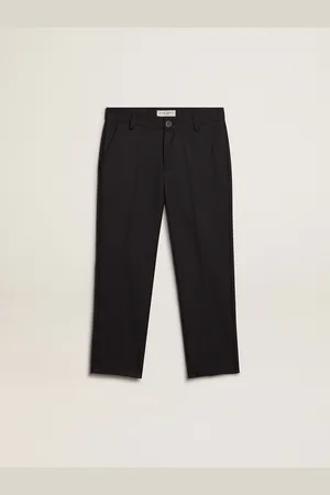 Golden Goose Pantalone Da Bambino In Lana Blu Scuro