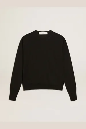 Golden Goose Maglione Girocollo Da Donna In Lana Color Nero