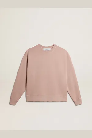 Golden Goose Felpa Di Colore Rosa Cipria Con Logo Reverse Sul Retro - Jersey Capsule