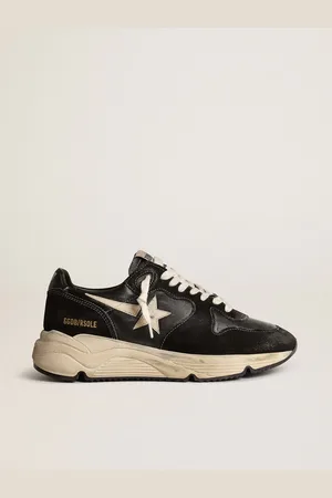 Golden Goose Running Sole Donna In Nappa E Suede Nere