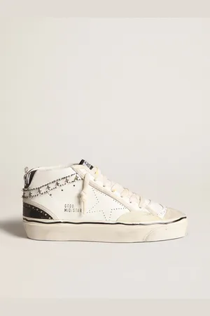 Golden Goose Hi Mid Star Lab Con Stella Traforata E Virgola Con Stelle Cut-out