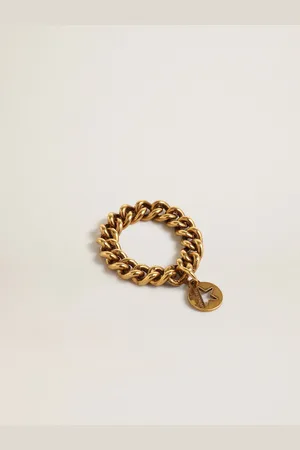 Golden Goose Anello Di Colore Oro Antico Con Maglie Flessibili