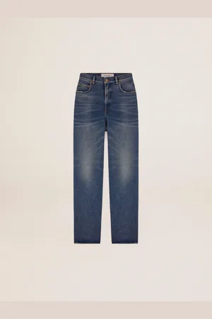 Golden Goose Jeans Da Donna Dal Lavaggio Medio