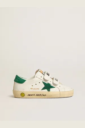 Golden Goose Old School Young Con Stella E Talloncino In Suede Verde