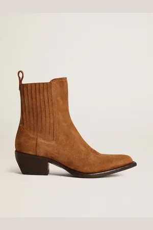Golden Goose Stivali Debbie In Suede Marrone