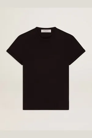 Golden Goose T-shirt Collezione Golden Di Colore Nero Vintage Dal Trattamento Distressed