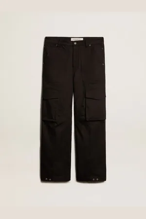 Golden Goose Pantalone Cargo Di Colore Nero