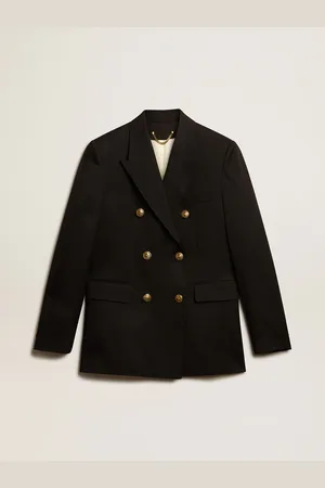 Golden Goose Blazer Doppiopetto Da Donna Color Nero