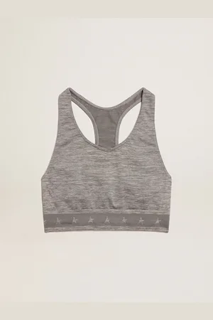 Golden Goose Top Sportivo Di Colore Grigio Melange