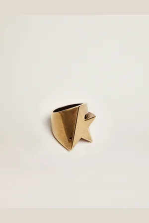 Golden Goose Anello Di Colore Oro Antico
