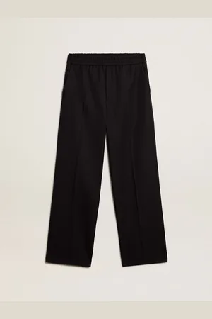 Golden Goose Pantalone Jogging Da Uomo In Lana Di Colore Blu Scuro