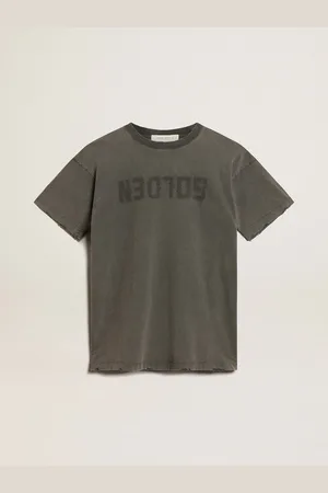 Golden Goose Vestito T-shirt Da Donna Color Grigio Dal Trattamento Distressed