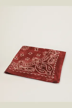 Golden Goose Foulard Bordeaux Con Motivo Paisley