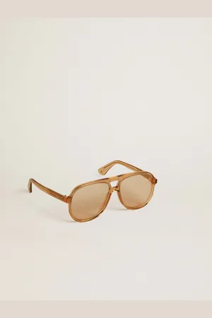 Golden Goose Occhiali Da Sole Modello Aviator Con Montatura E Lenti Color Miele