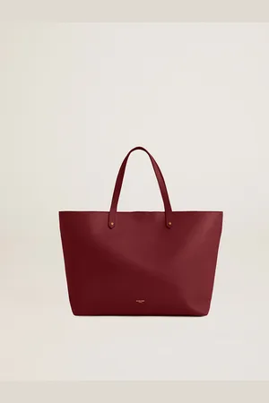Golden Goose Pasadena Bag Color Bordeaux In Pelle Liscia Con Logo Dorato