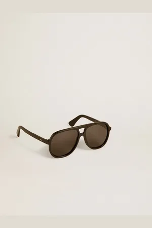 Golden Goose Occhiali Da Sole Modello Aviator Con Montatura E Lenti Color Nero