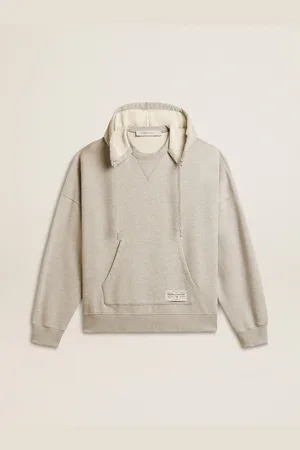 Golden Goose Felpa Unisex In Cotone Con Stampa Sul Retro E Cappuccio