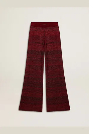 Golden Goose Pantalone In Cotone A Righe Irregolari
