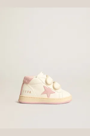 Golden Goose June Junior In Nappa Con Stella E Talloncino In Suede Rosa Antico