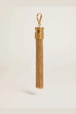 Golden Goose Charm In Ottone A Forma Di Nappa Color Oro Antico