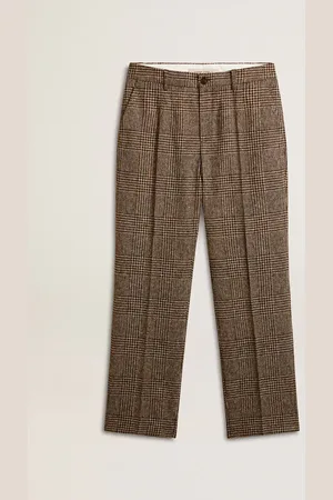Golden Goose Pantalone Morbido In Pied De Poule Da Uomo