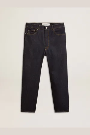 Golden Goose Jeans Blu Scuro Da Uomo One-wash Denim