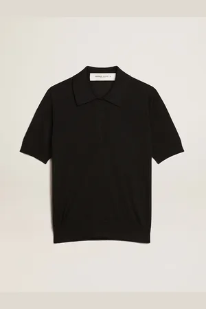 Golden Goose Polo Da Donna In Lana Merino Di Colore Nero
