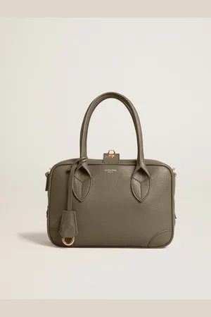 Golden Goose Vita Bag In Pelle Ovina Color Verde Salvia E Dettagli Oro