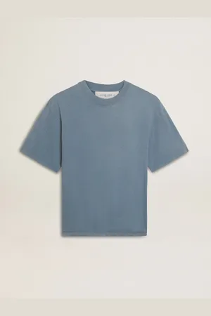 Golden Goose T-shirt Di Colore Carta Da Zucchero Con Logo Reverse Sul Retro - Jersey Capsule