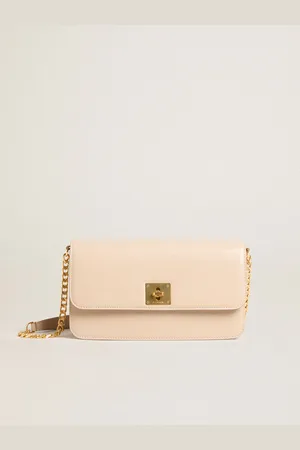 Golden Goose Gioia Bag In Pelle Palmellato Di Colore Rosa Pallido E Dettagli Oro