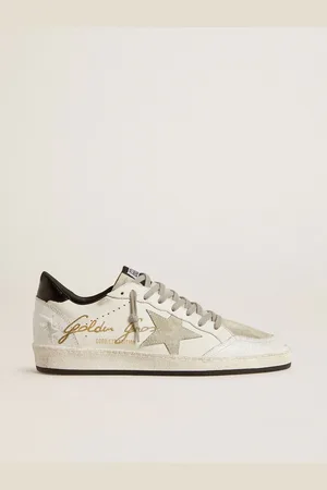 Golden Goose Ball Star Uomo Ltd Con Stella In Suede E Talloncino In Pelle Textured