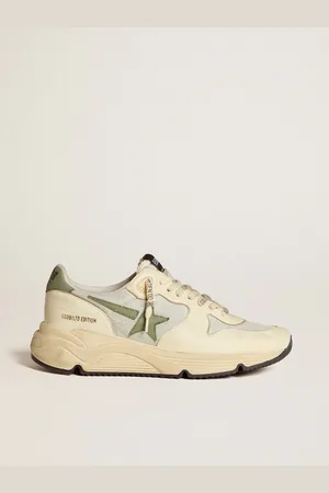 Golden Goose Running Sole Donna Ltd In Nylon E Nappa Con Stella E Talloncino In Nabuk